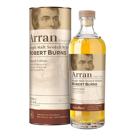 Whisky ARRAN<br> Robert Burns Malt, 43°